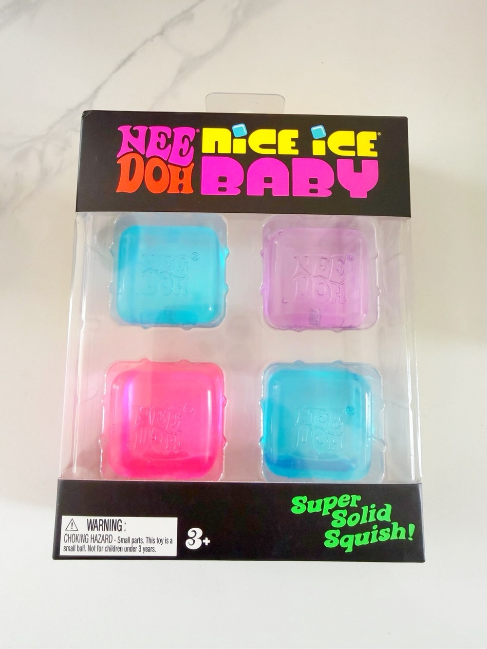 Rare Needoh Nice Ice Baby UNOPENED pack of 4 • mini squishy cubes •viral